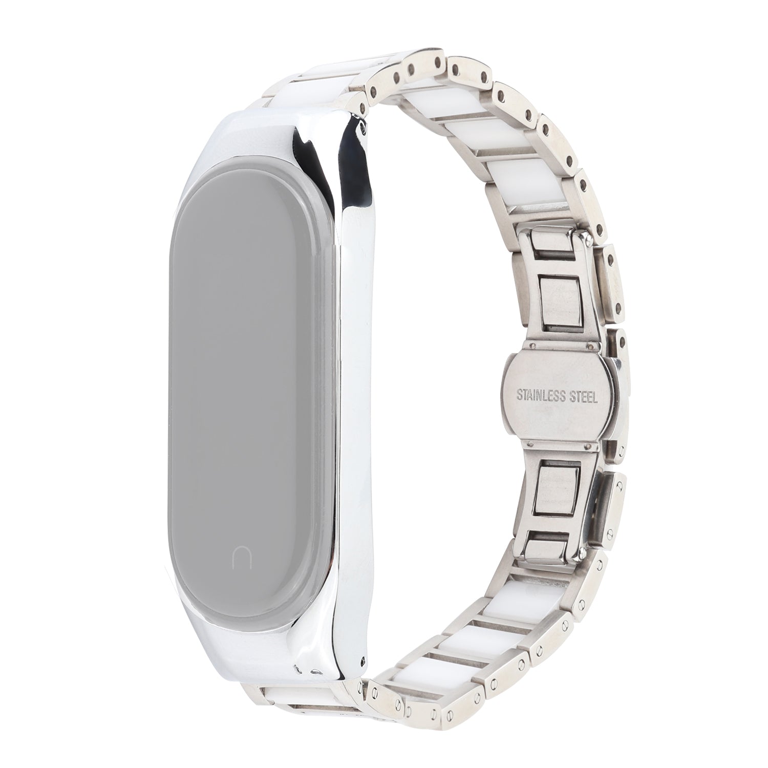 For Xiaomi Mi Band 5 Mi Band 6 Ceramics+Stainless Steel Watch Strap Replacement Watch Band For Xiaomi Mi Band 5 Mi Band 6 Ceramics+Stainless Steel Watch Strap Replacement Watch Band